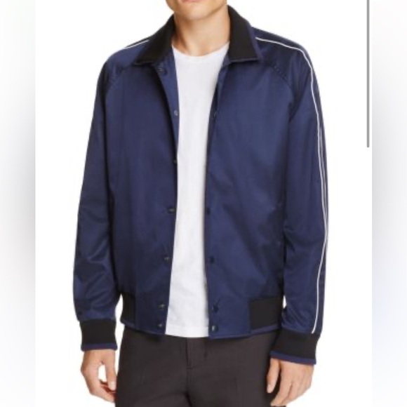 VINCE Men’s Satin Coach Jacket - Picture 1 of 9